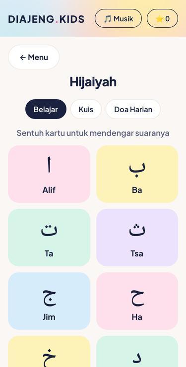 Kartu huruf hijaiyah